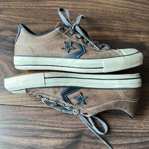 Converse X John Varvatos Shoes in Men’s Sz. 9, Brown with Navy Blue